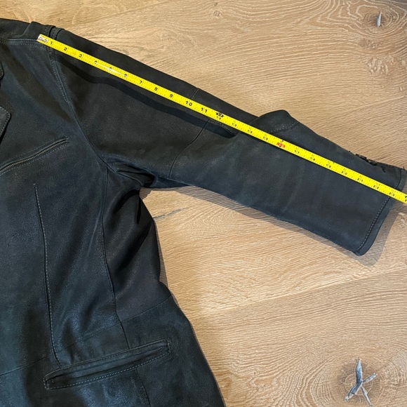 Dark Gray/ Black suede/leather Italian Jacket. - Picture 11 of 12